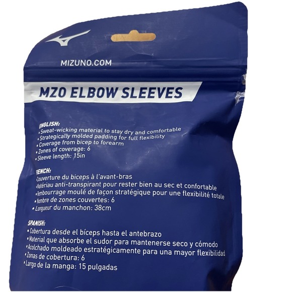 Mizuno Padded Elbow Sleeves - Black S/M Volleyball Protection MZO Elbow‎ Sleeves - Picture 6 of 6